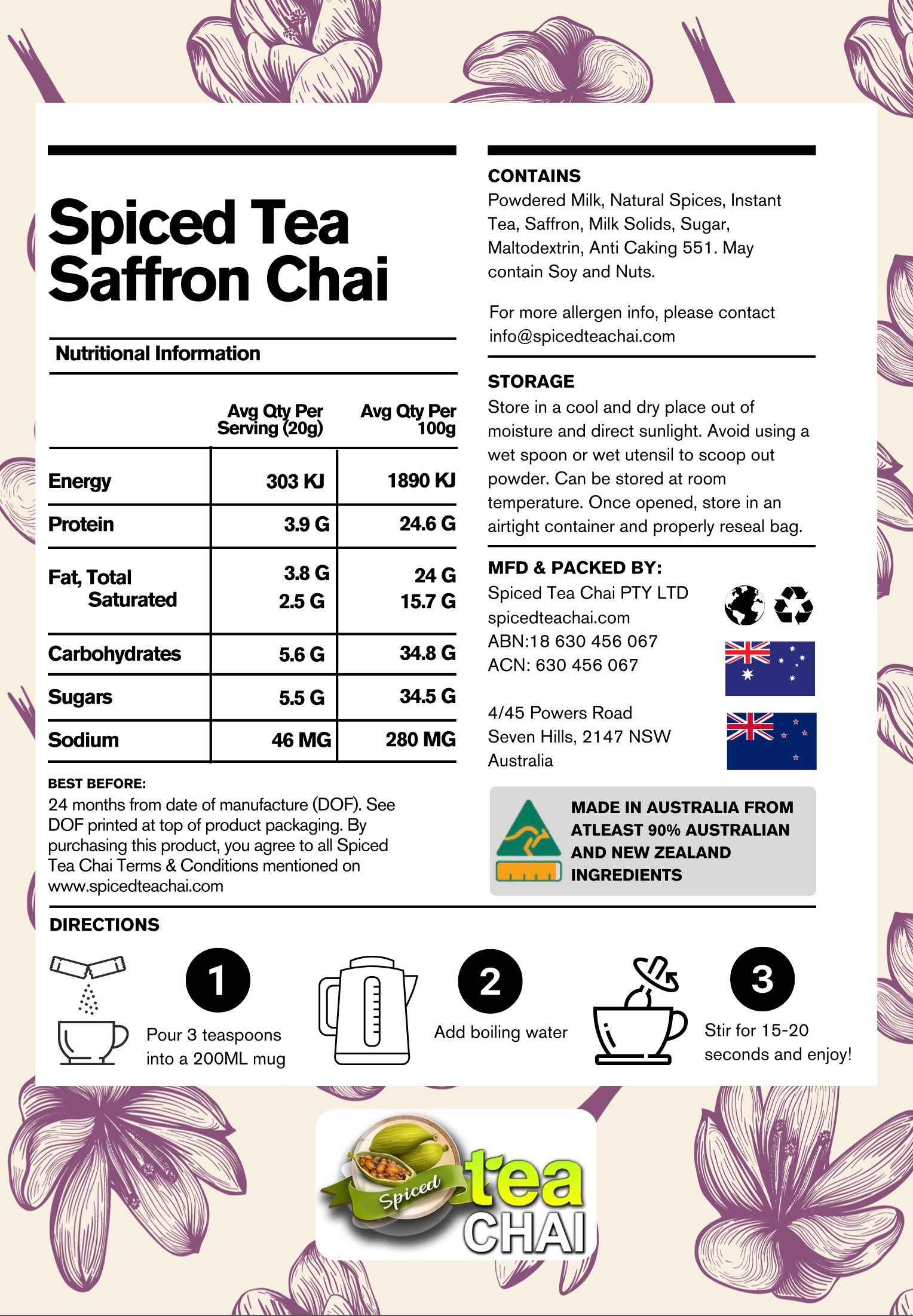 Saffron Chai